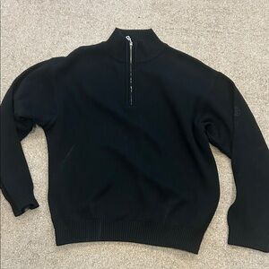 Vintage Bogner Men's Black Zip-Up Sweater size 44
